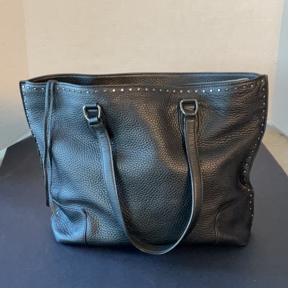 Rebecca Minkoff black leather bag with sm studs - Picture 1 of 16